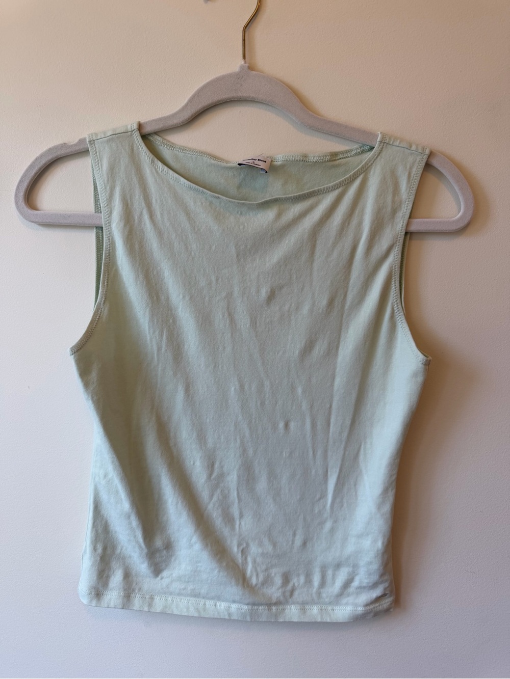 Sunday Best Mint Green Ribbed Tank Top